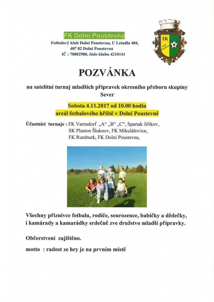 Pozvánka na&nbsp;fotbal