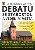 Pozvánka do CS na debatu se starostou