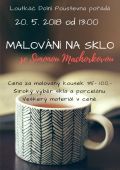 Pozvánka na malování na sklo do Loutkáče