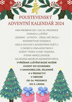 Poustevenský adventní kalendář 2024